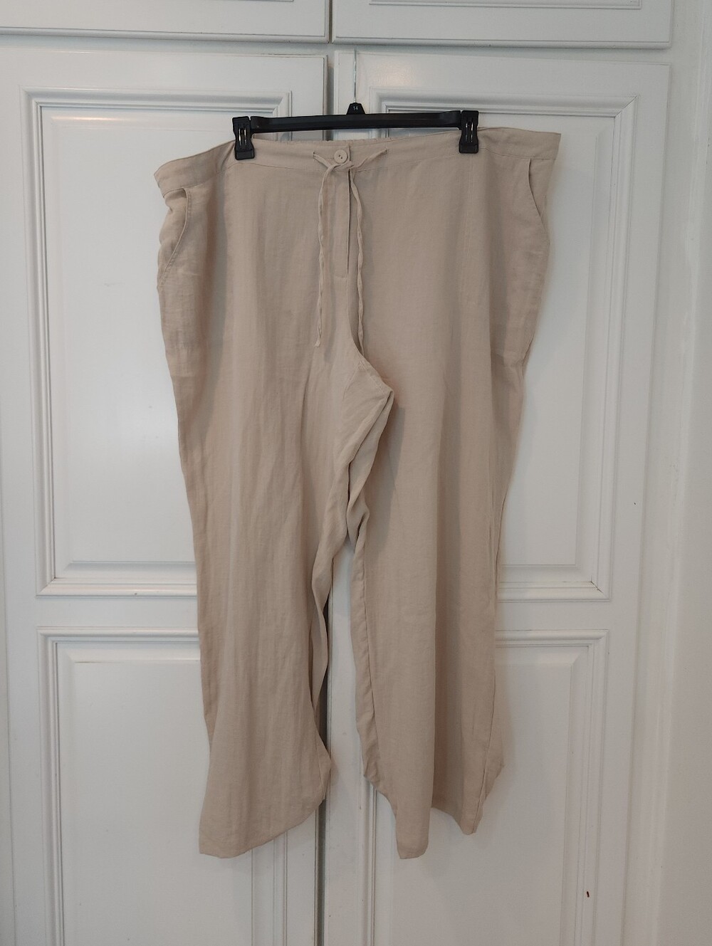 Women's Lightweight Drawstring Pants - Cream